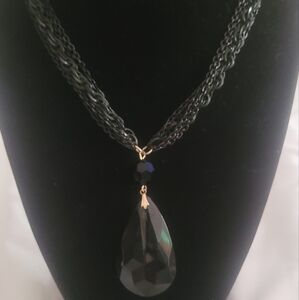 Trifari Black and Gold Necklace